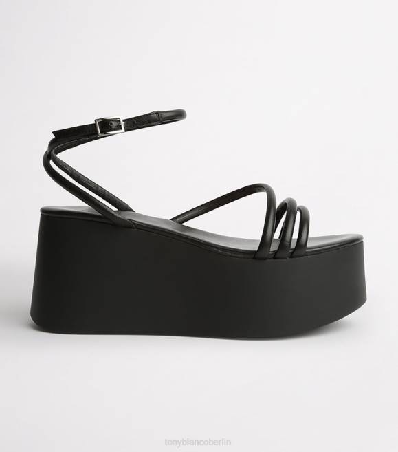 Plateau-Absätze| de Tony Bianco Frauen Tory-Wedges schwarzes Schafsnappa 46242